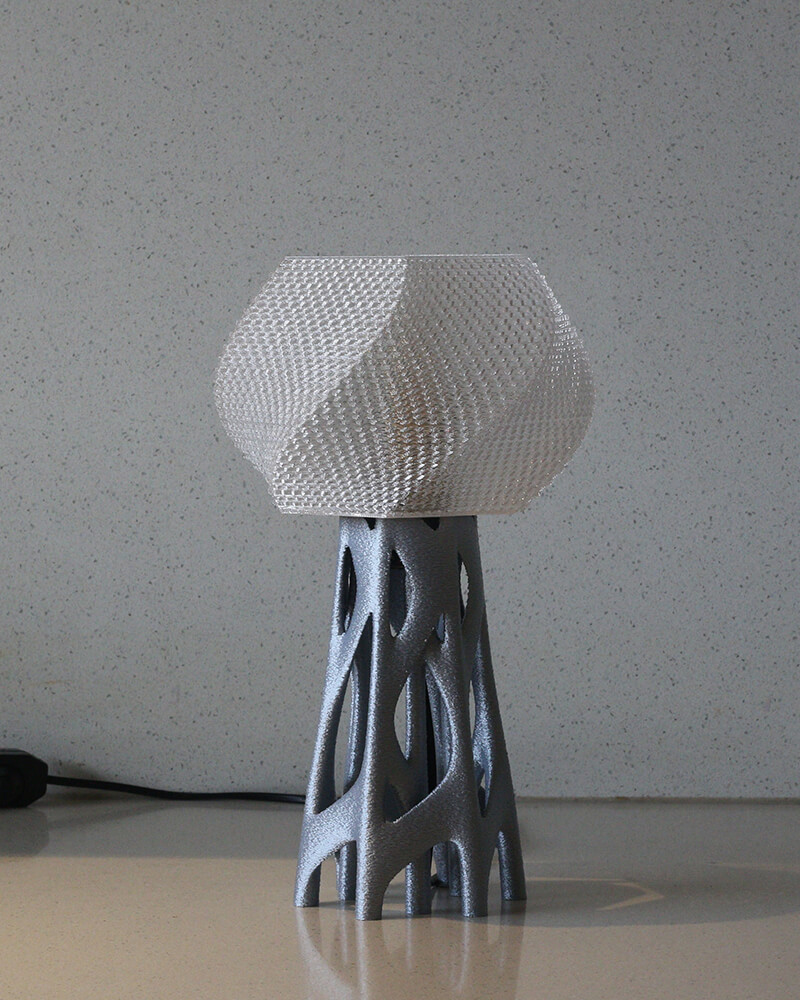MSIGMA – Organic 2 Table Lamp, 3D Printed Designer LED Light_1